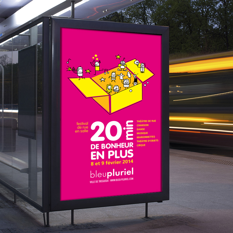 Bleu Pluriel Festival 20mn de bonheur en plus — édition — affiche