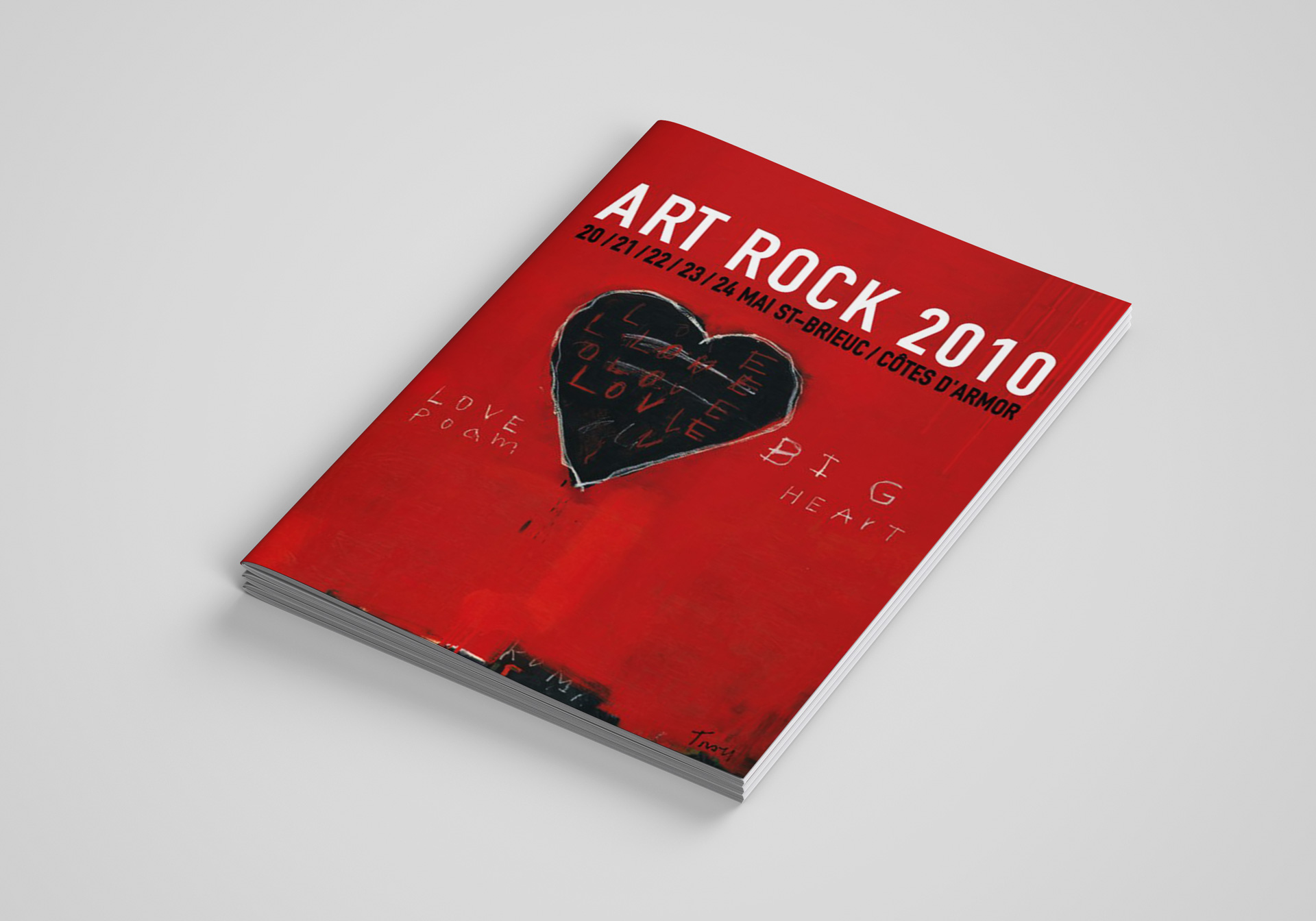 Festival Art Rock Design Editorial Programme Couverture Bis