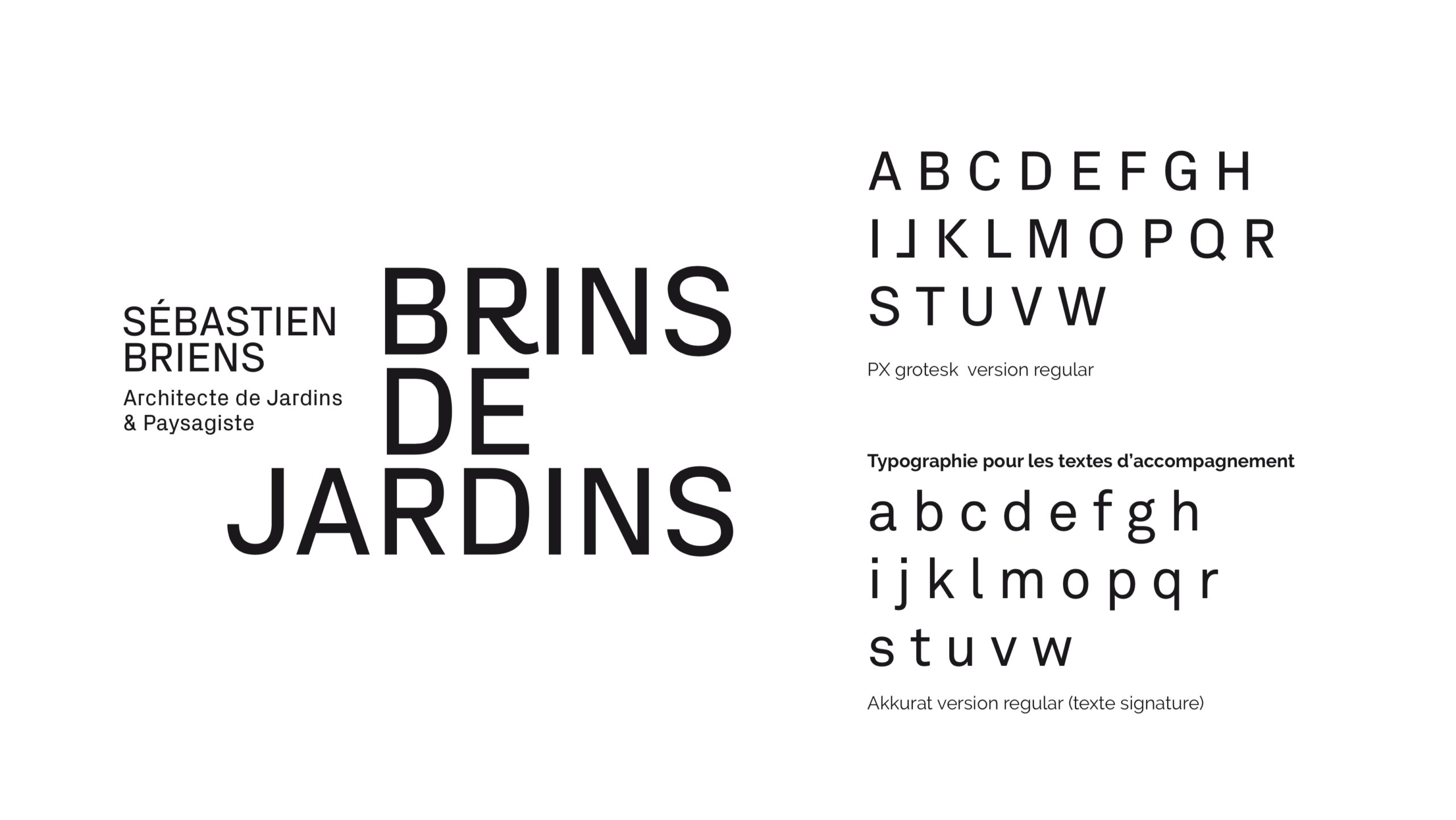 Briens architecte paysagiste identite visuelle logotype charte graphique scaled