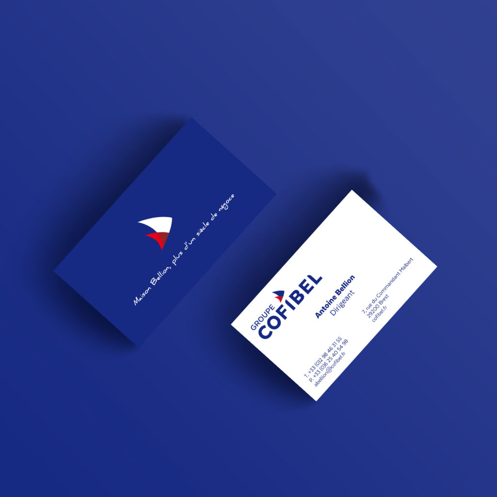 Cofibel identite visuelle charte graphique carte visite Cofibel identite visuelle charte graphique carte visite