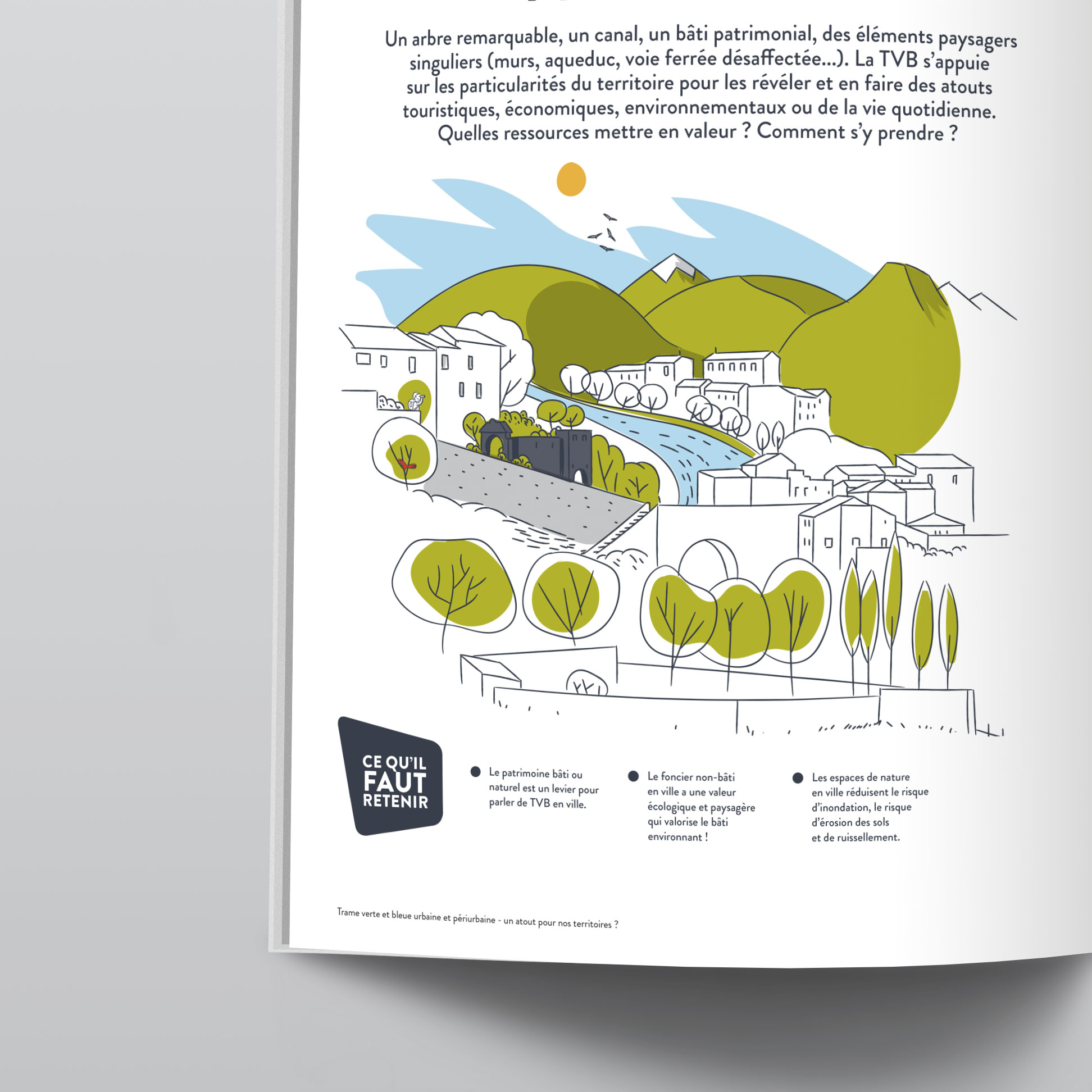 URCAUE guide methodologique trame verte bleue brochure illustration