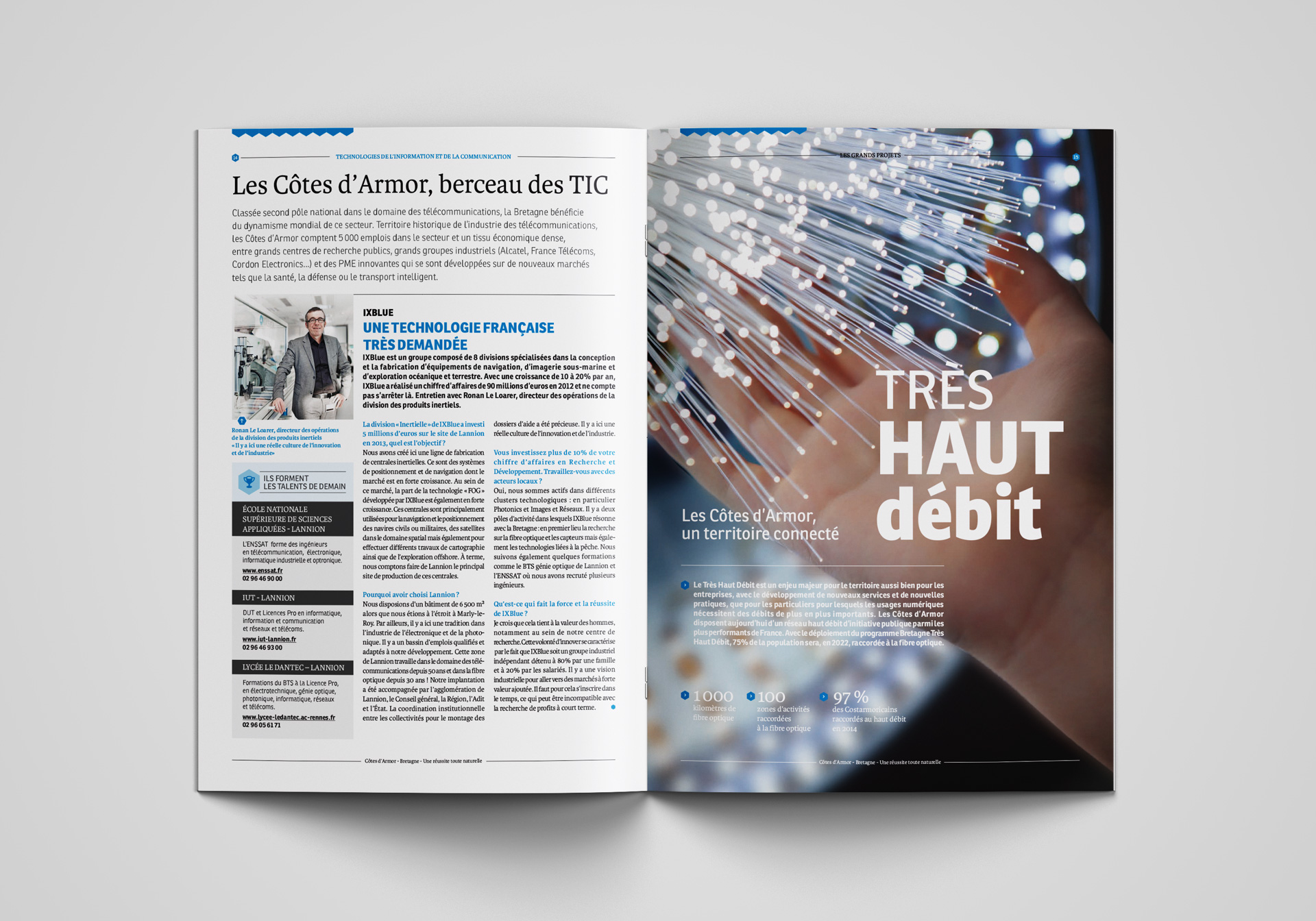 CD22 design editorial brochure economique double page HAUT DEBIT