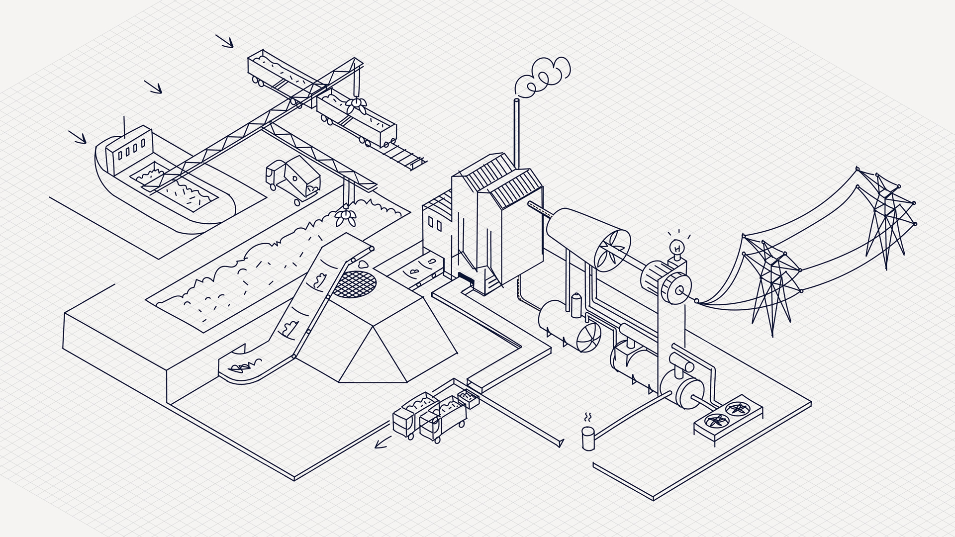 IWF RBL REI Allia Production Energetique illustration croquis esquisse isometrie