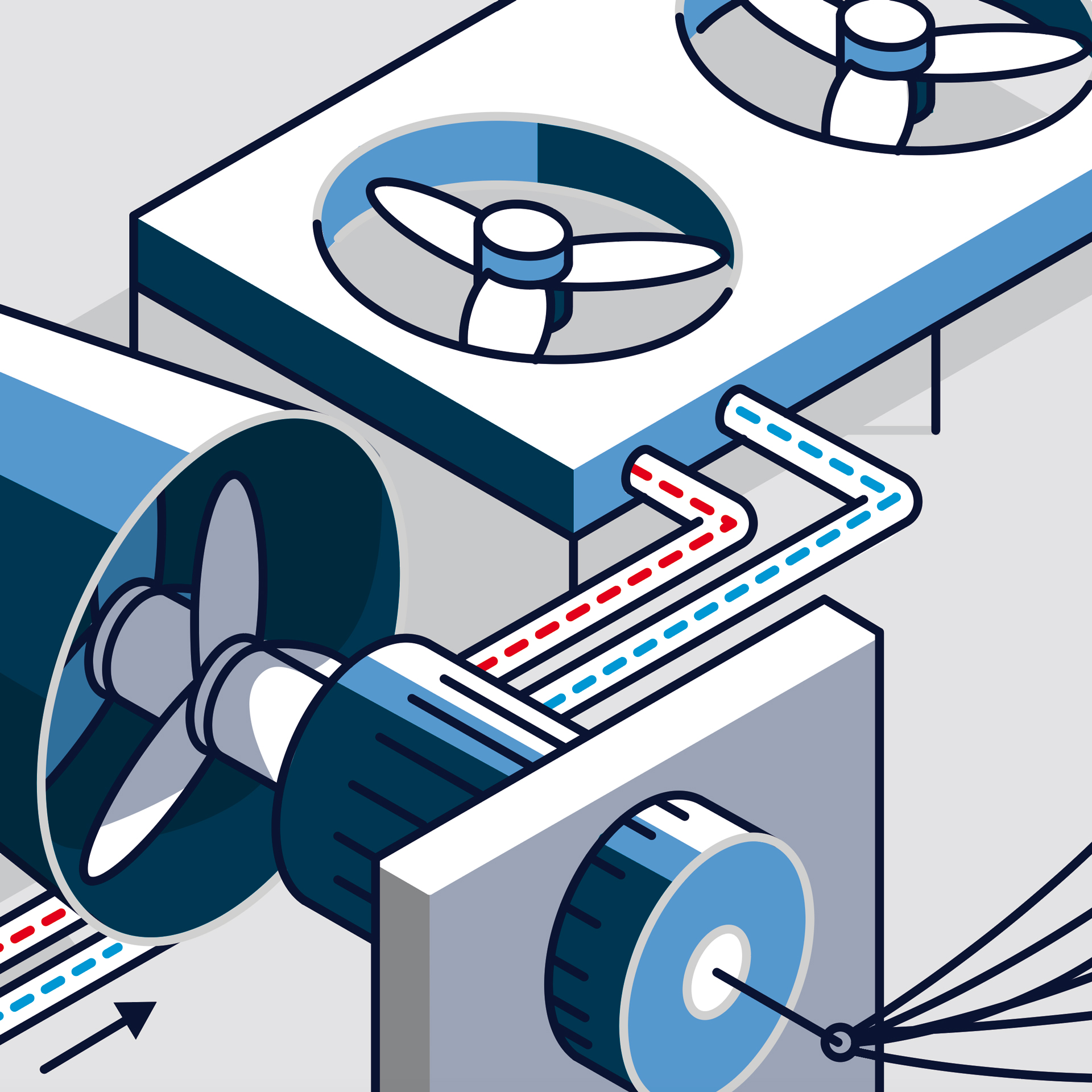 IWF RBL REI Allia Production Energetique illustration schema isometrie turbine