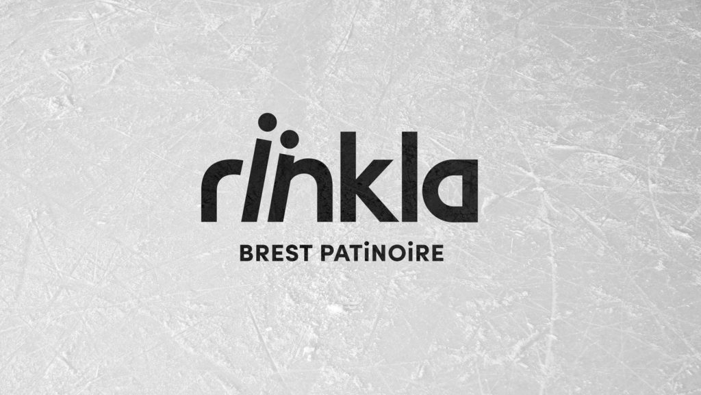rinkla patinoire brest metropole identite visuelle logo marquage glace