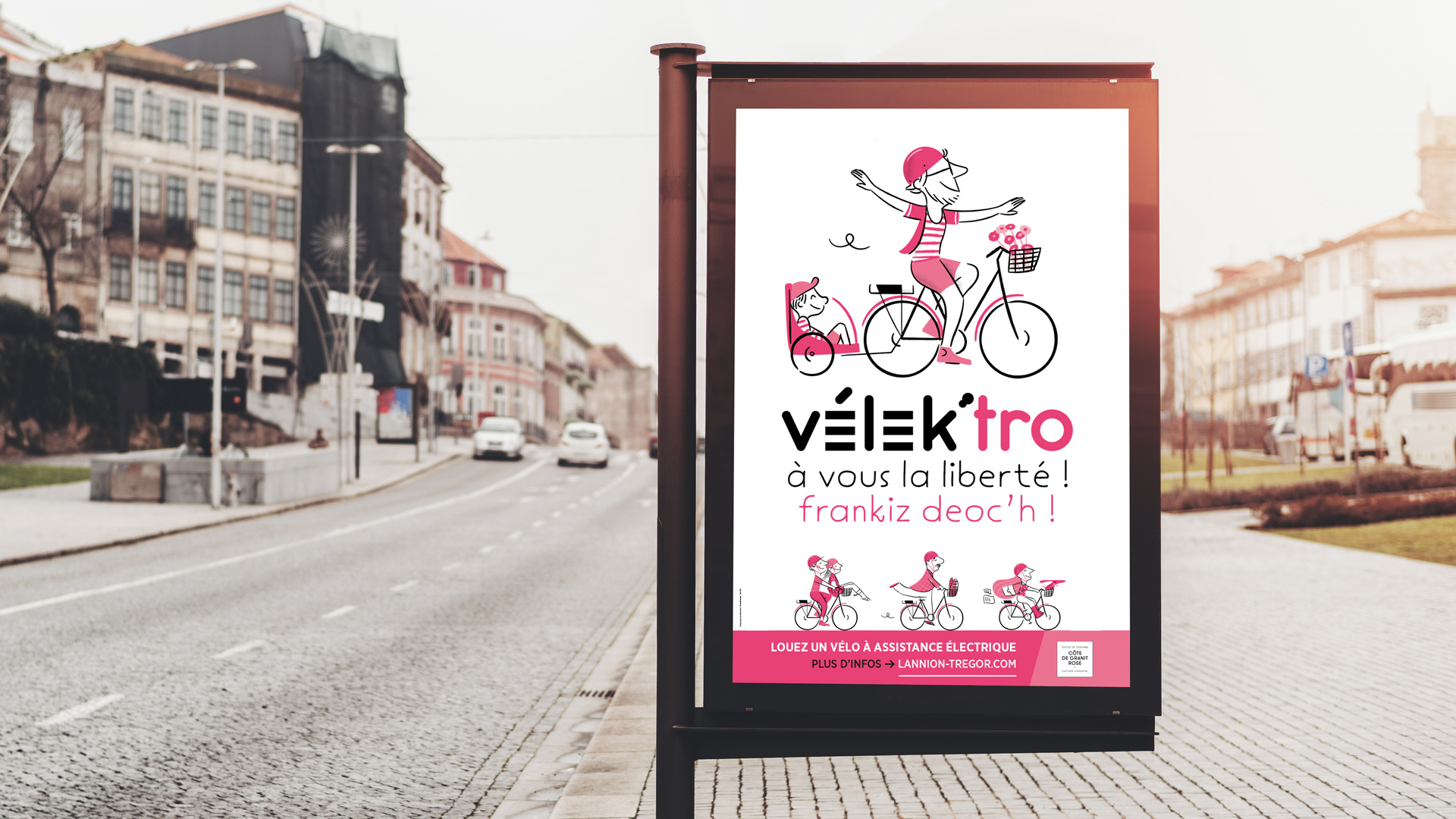 velektro velo electrique lannion tregor campagne communication affiche decaux