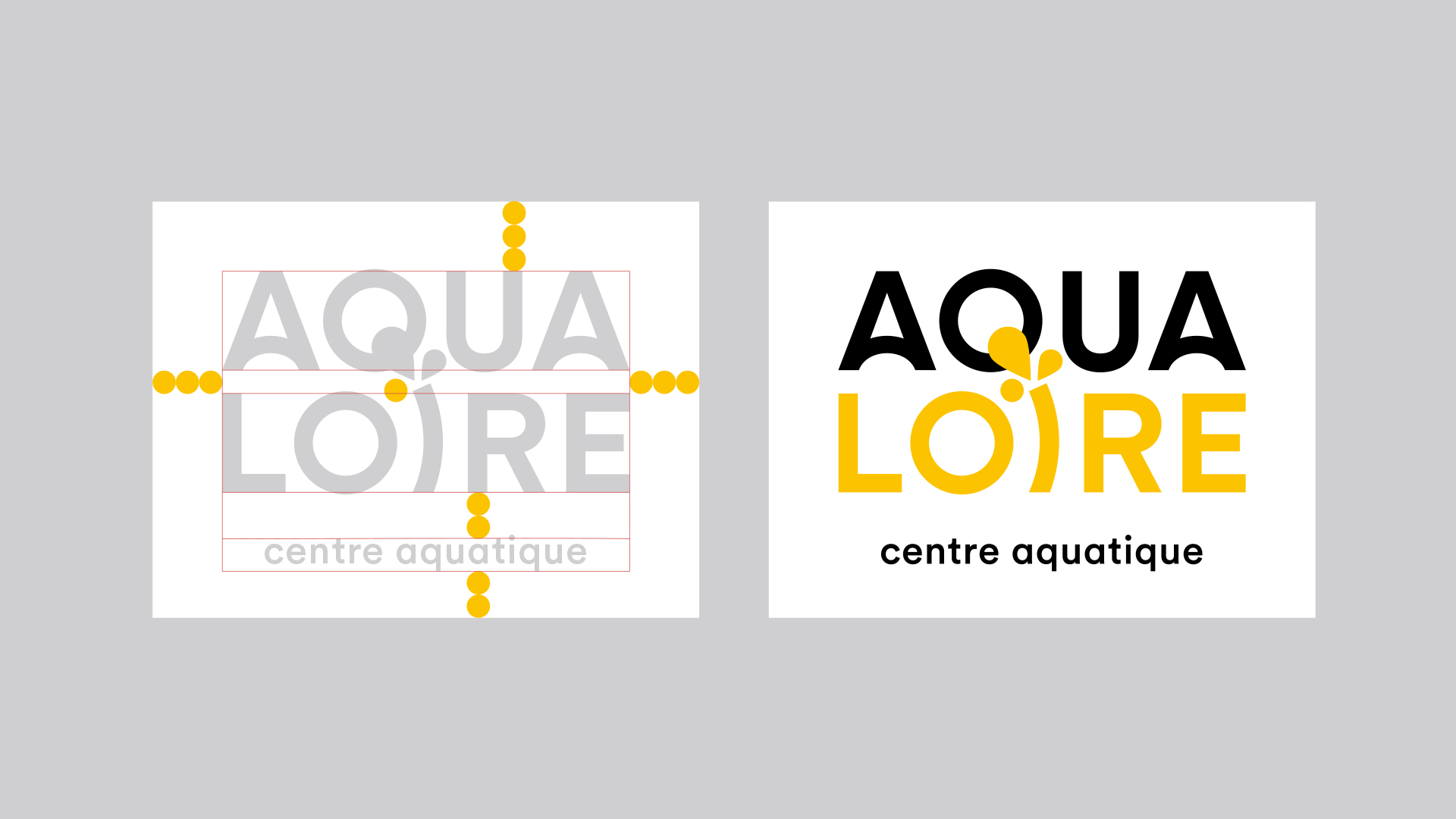 aqualoire mauges sur loire logotype identite visuelle charte graphique