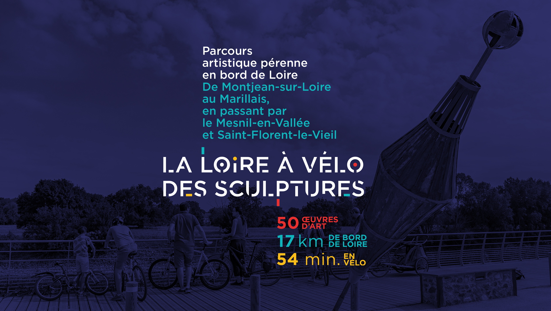 Mauges sur Loire Loire a velos des sculptures