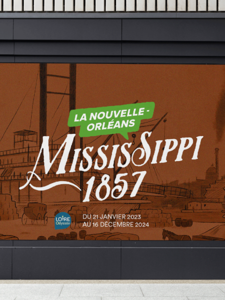 maison de la loire exposition fleuve mississippi affiche logo