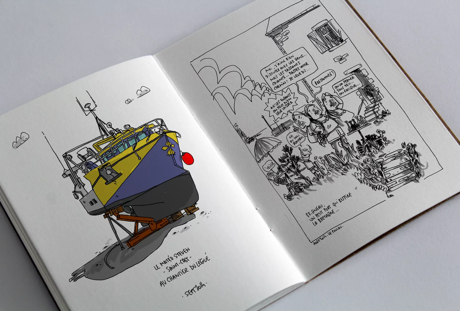 2014 bretagne carnet croquis voyage sketchbook@arnaud chauvel illustrateur