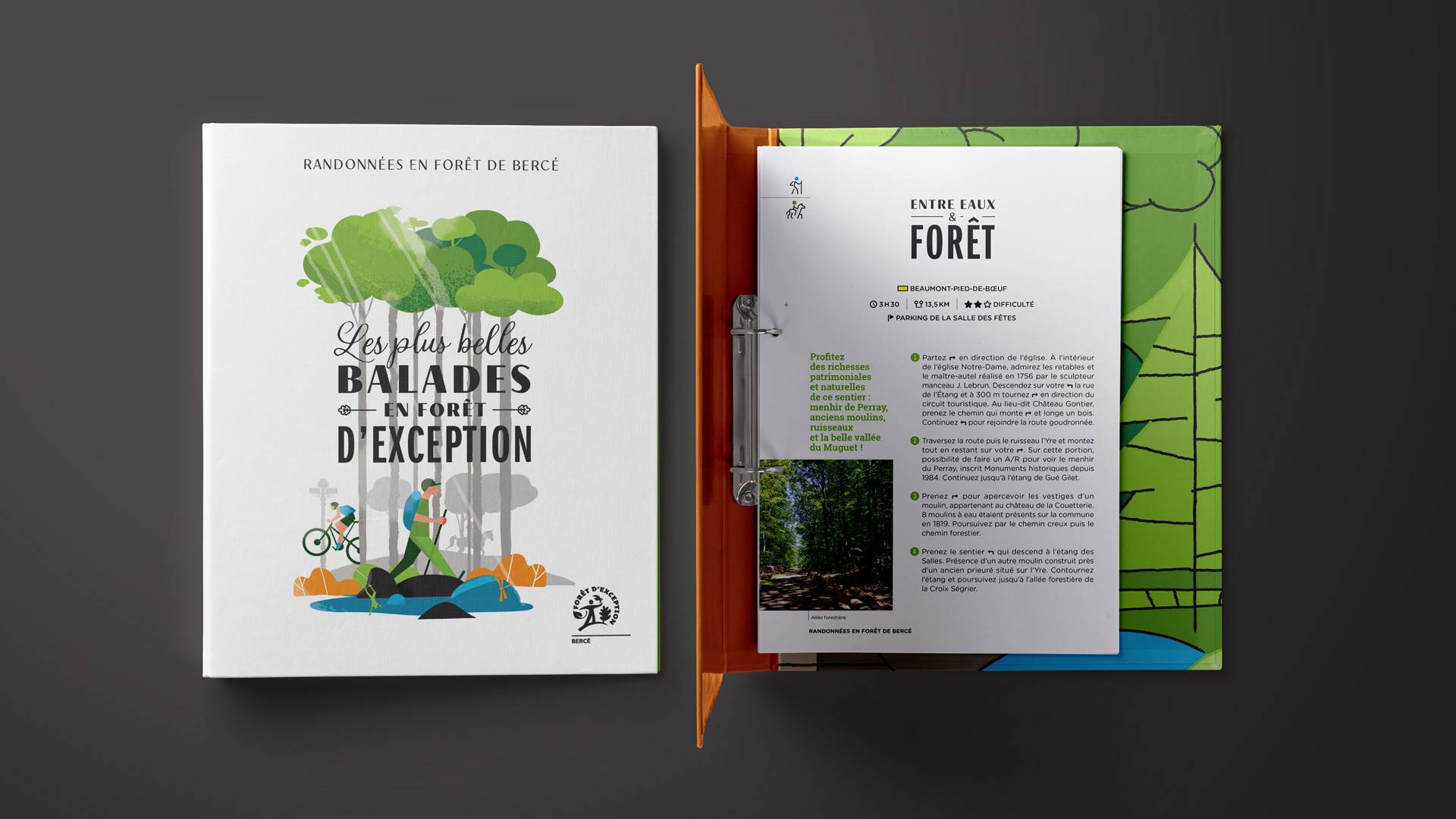 Carnuta Topoguide rando vtt classeur fond gris